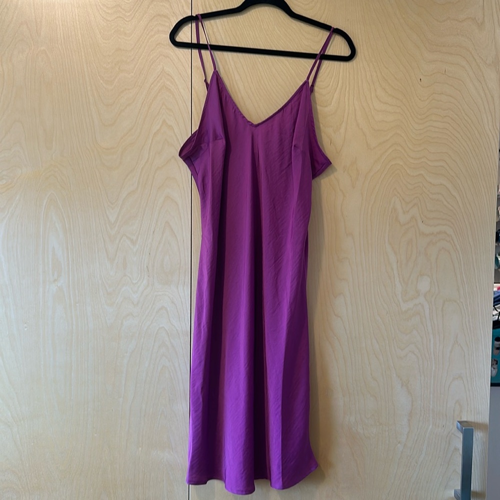 NWT purple silk dress